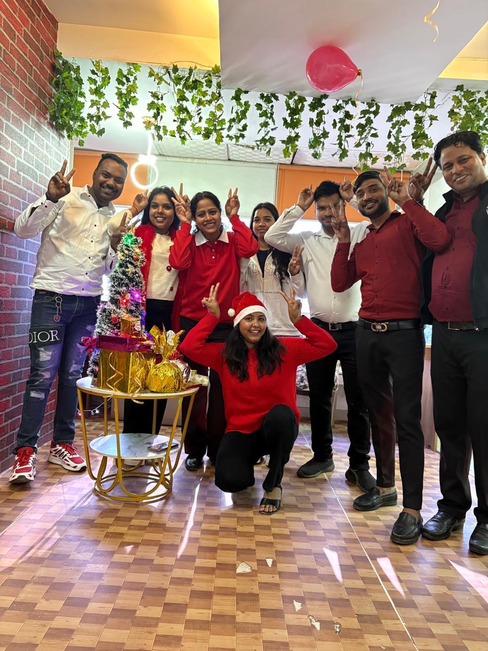 Christmas celebration with the team