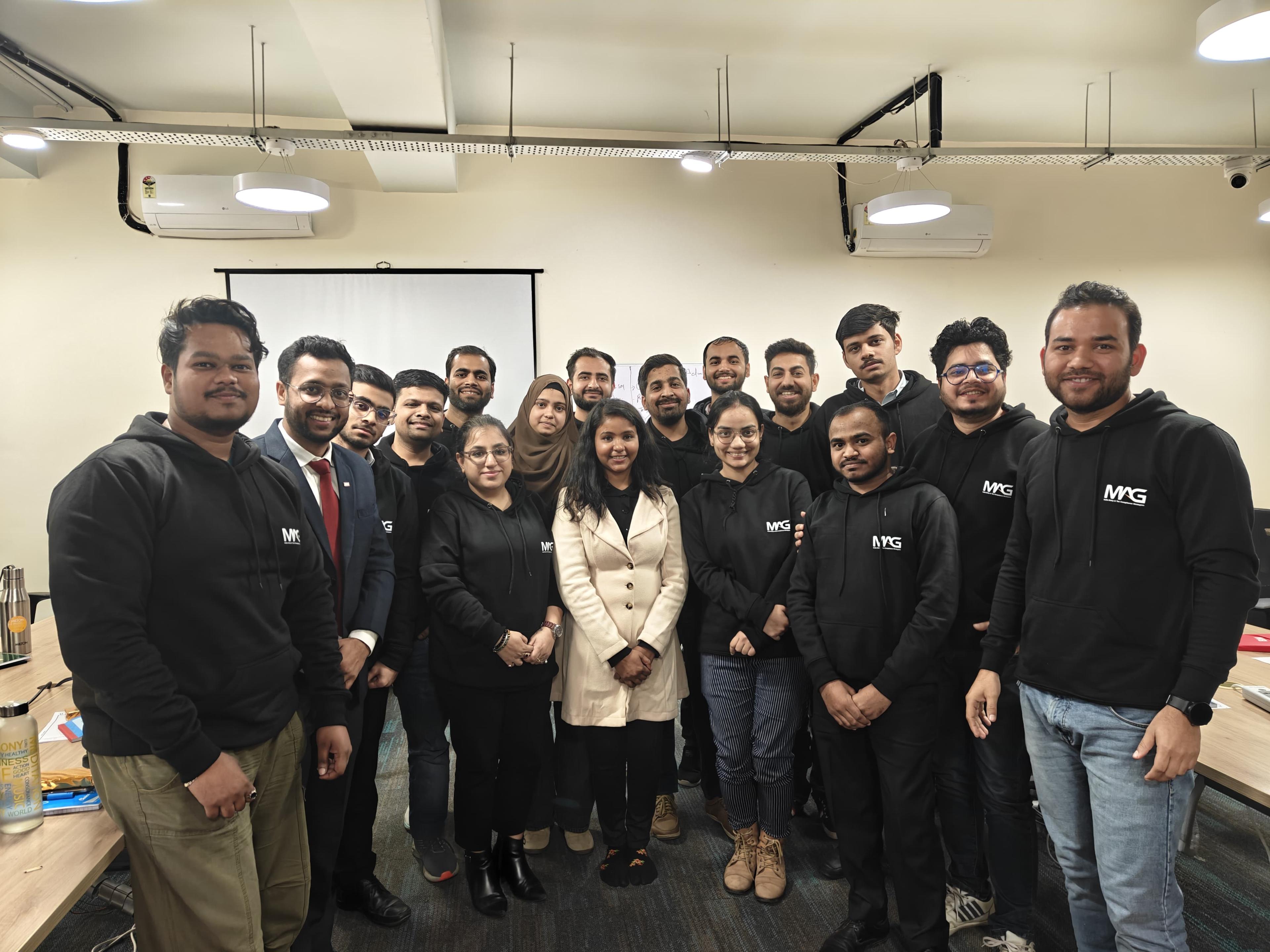 Group photo after a corporate training day