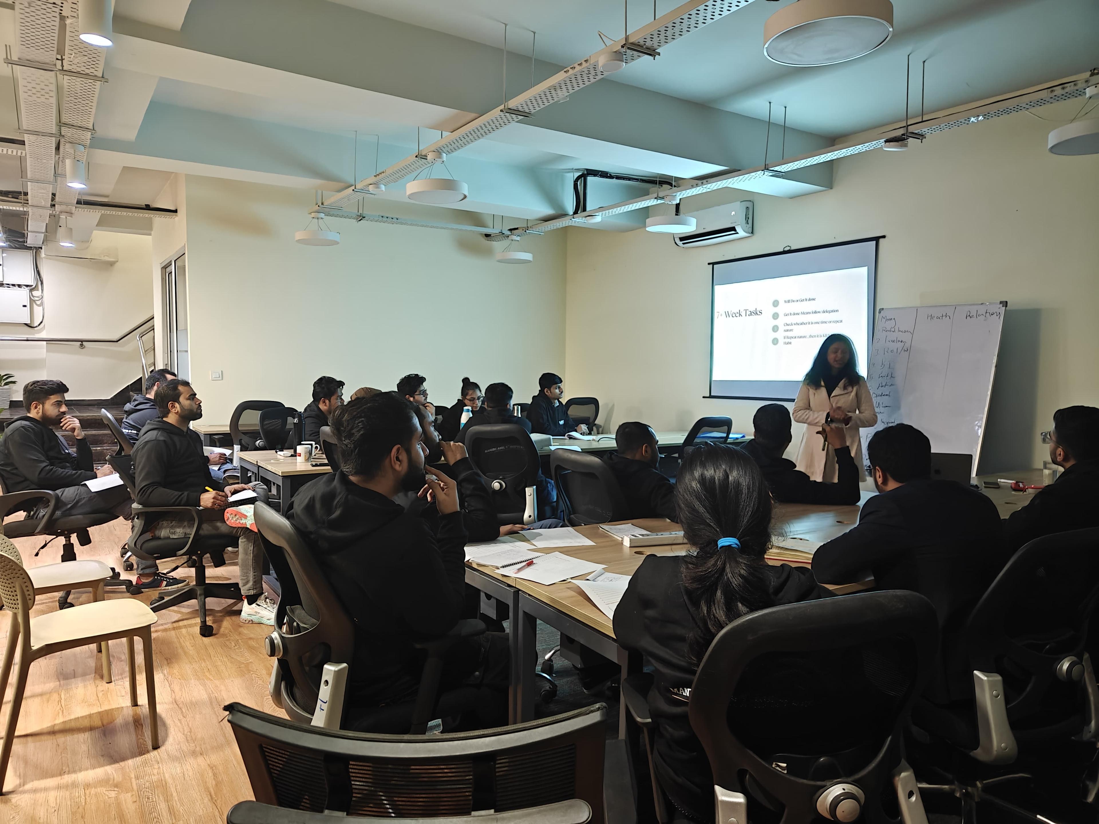 Corporate training session in progress